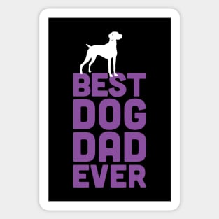 Best Hungarian Vizsla Dog Dad Ever - Purple Dog Lover Gift Sticker